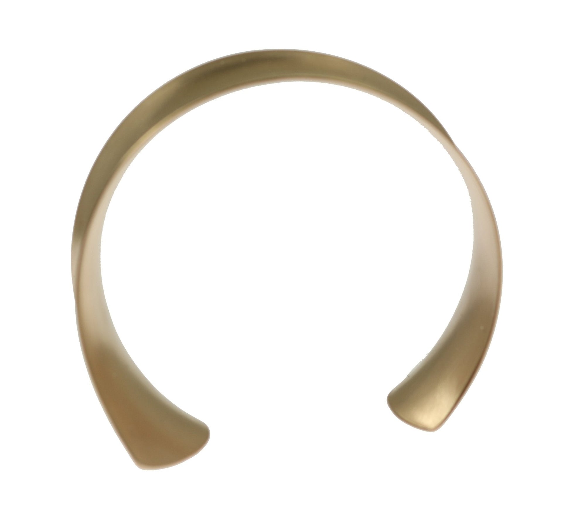 Shape of Tapered Brushed Bronze Anticlastic Cuff