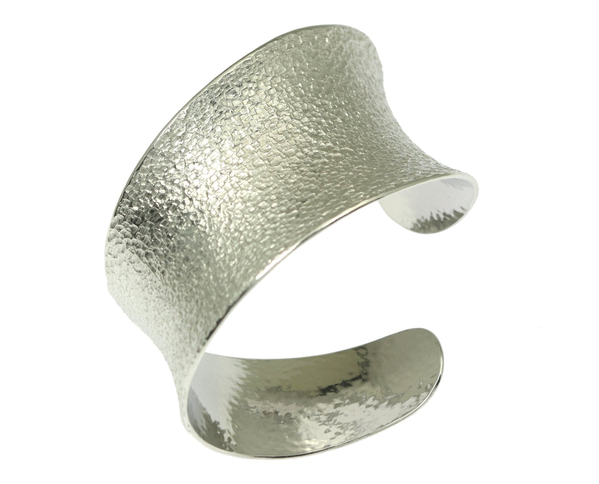 Shape of Texturized Aluminum Anticlastic Bangle