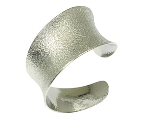 2 of 9: Shape of Texturized Aluminum Anticlastic Bangle