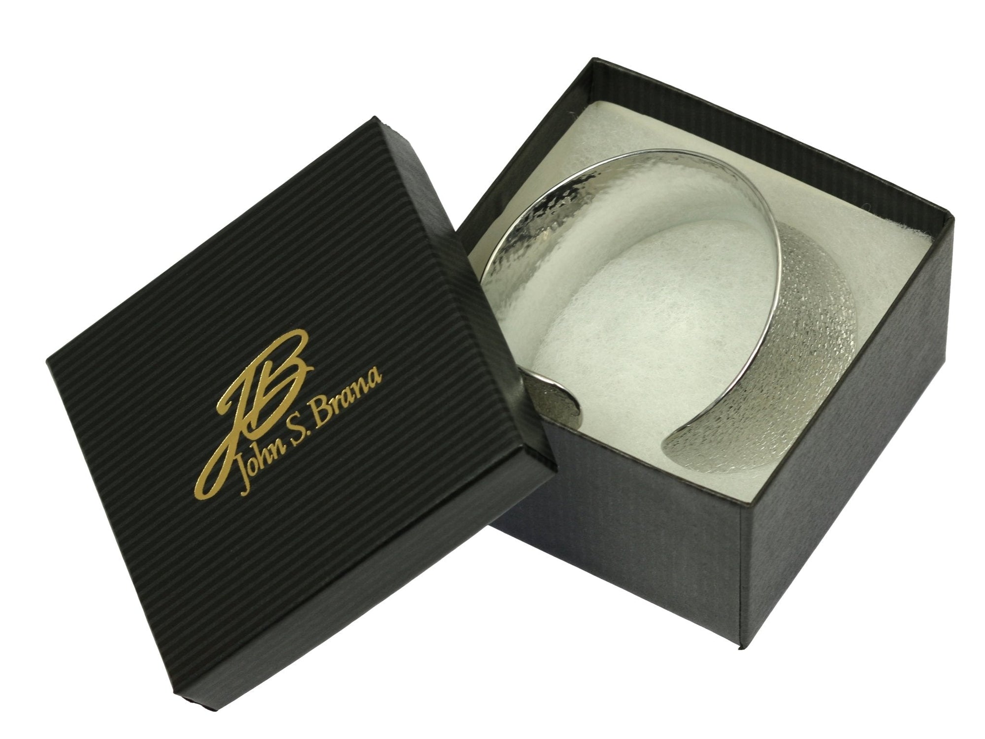 Texturized Aluminum Anticlastic Bangle in Gift Box