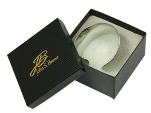 8 of 9: Texturized Aluminum Anticlastic Bangle in Gift Box
