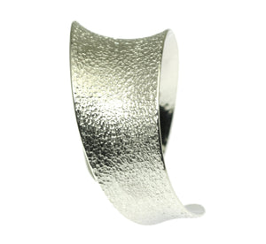 4 of 9: Size View of Texturized Aluminum Anticlastic Bangle