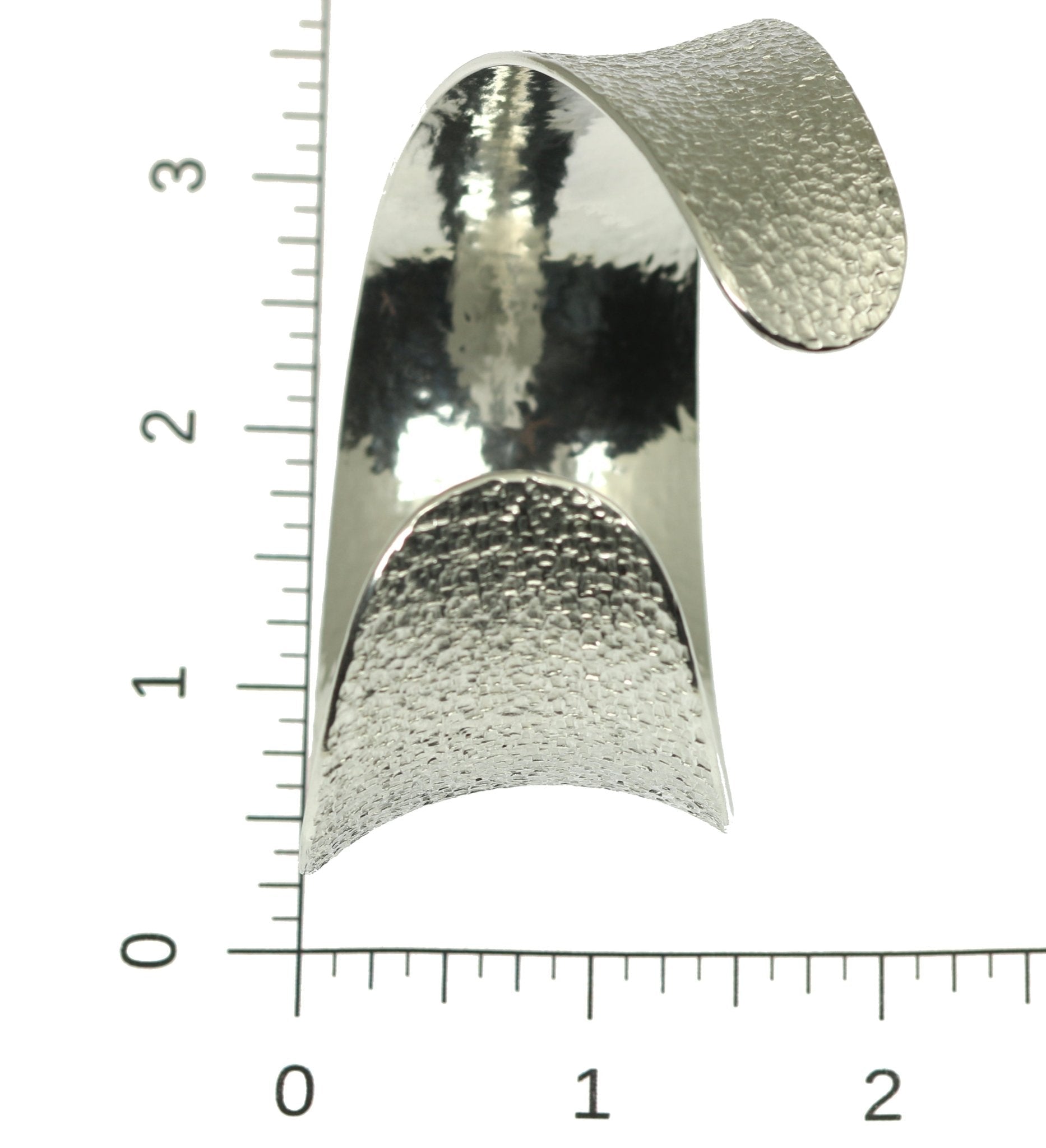 Scale of Texturized Aluminum Anticlastic Bangle