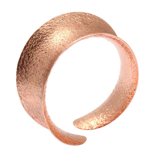 4 of 7: Shape of Texturized Anticlastic Copper Bangle Bracelet