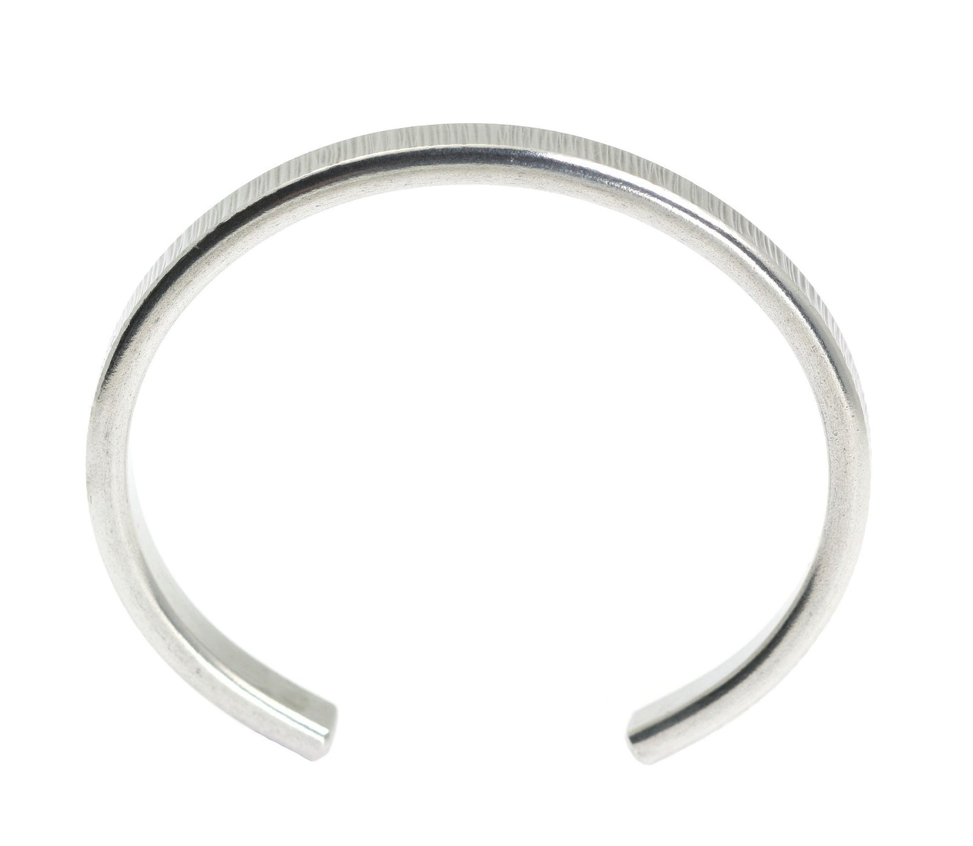 Shape of Thin Chased Aluminum Cuff Bracelet