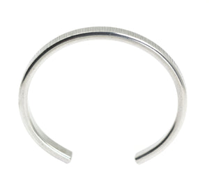 4 of 9: Shape of Thin Chased Aluminum Cuff Bracelet