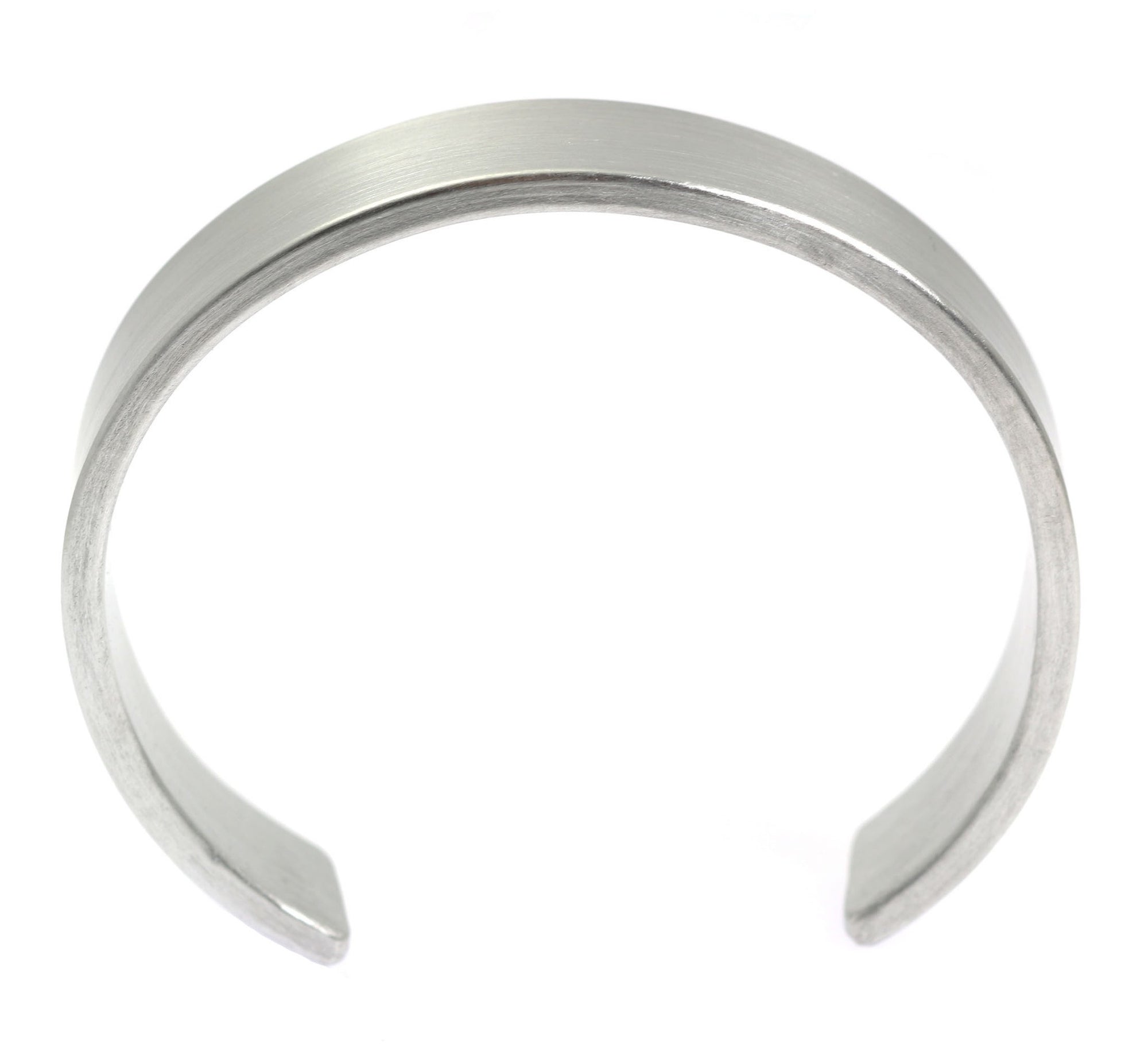 19mm Brushed Aluminum Cuff Bracelet - Shape