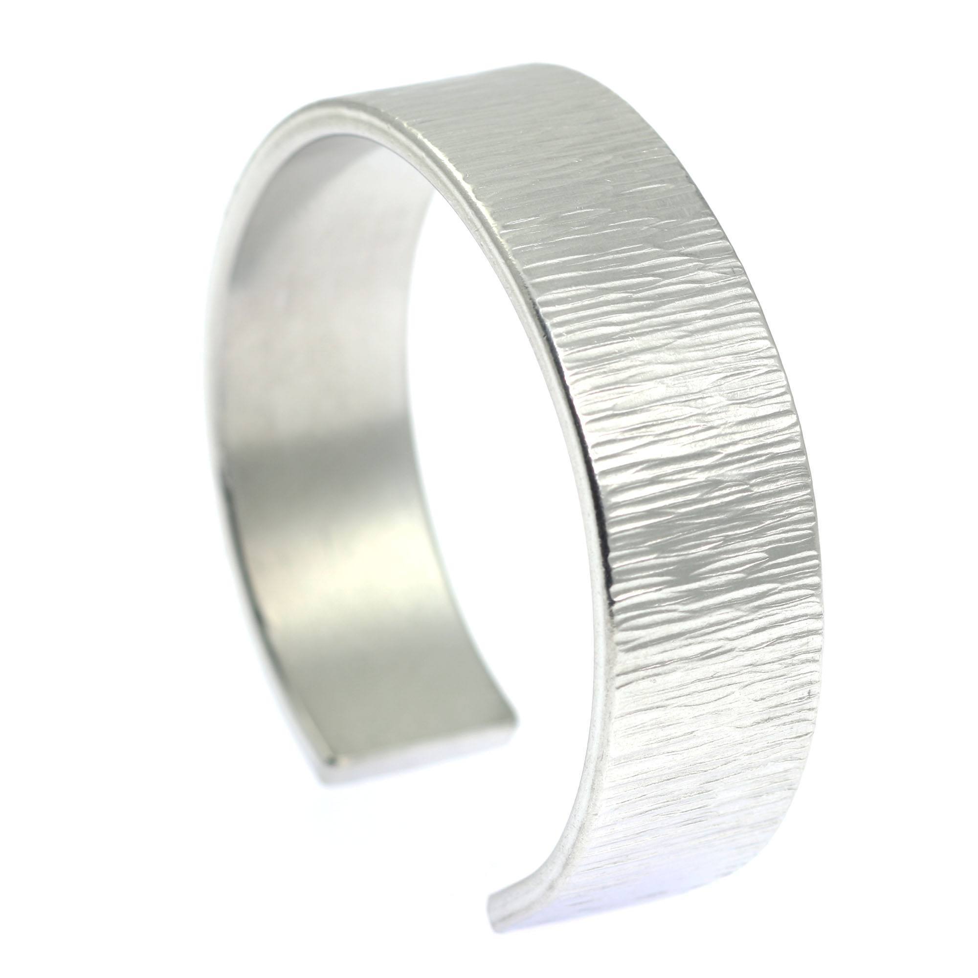 Chased Aluminum Cuff Bracelet Detail View