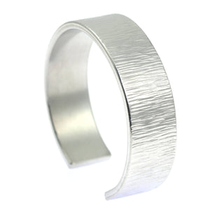 5 of 8: Chased Aluminum Cuff Bracelet Detail View
